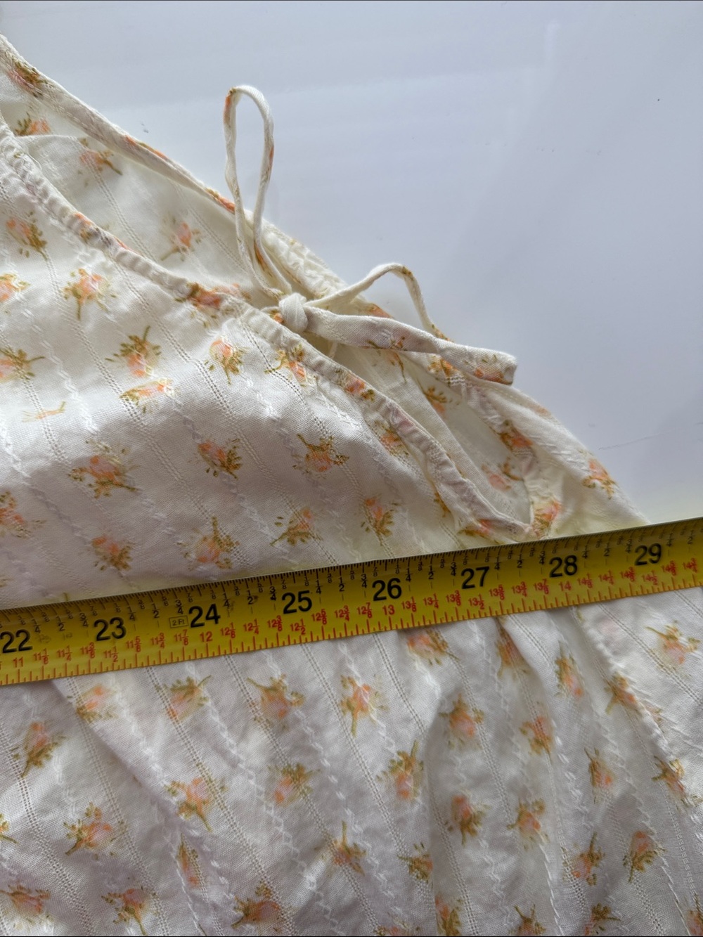UO Out From Under Natural Lover Letters Ruffle Trim Babydoll Sleep Dress yellow - Picture 7 of 7